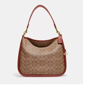 Coach coated canvas signature cary shoulder bag